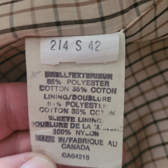 London Fog Vintage Beige Mid Length Trench Coat with Wool Blend Lining - Picture 9 of 10